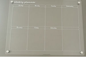 Transparent Weekly Monthly Planner Magnetic Acrylic Memo Board