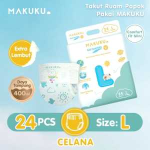 MAKUKU SAP Diapers Comfort Fit Mini Pants L24 Popok Bayi