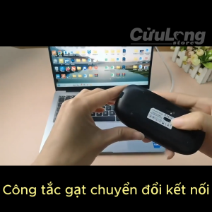 Chuột Không Dây Bluetooth 2.4G Sạc Pin Click Êm Mute Im Lặng Led Đổi Màu sạc pin kết nối điện thoại iOS Android máy tính laptop