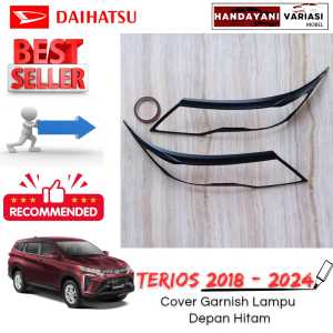 Garnish Cover List Lampu Depan Daihatsu New Terios 2018 2024 Hitam