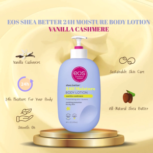 Evolution of Smooth (EOS) Shea Better 24H Moisture Body Lotion Vanilla Cashmere 437ml