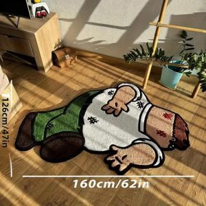 VIKAMA Hoạt Hình Họa Tiết Con Người Thảm Chống Thấm Nước Phòng Ngủ Phòng Khách Trang Trí Đầu Giường Sàn Polyester Trang Trí Nhà