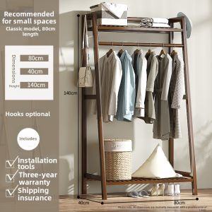 Simple Multi-layer Wooden Wardrobe for Children