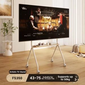 Brateck | Movable Wheel TV Stand 43-75 Inch