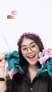 SCRUNCHIE PITA VELVET - Korea pita velvet ikat rambut bunny lembut