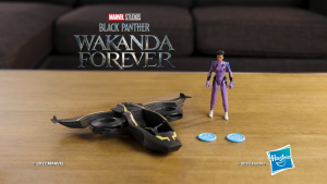 Marvel Studios Black Panther Wakanda Forever Vibranium Blast Sunbird with Shuri Action Figure Toy for Kids Ages 4 and Up
