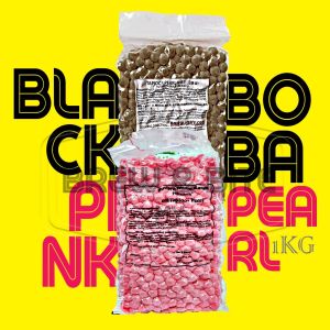 BLACK BOBA TAPIOCA PEARL HALAL 1KG MILKTEA DESSERTS TOPPING