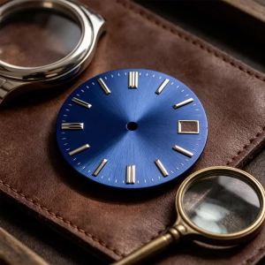 28.5mm NH35 Dial No Luminous Mechanical NO LOGO Vertical Pattern Diving Compatible DIY Repair Tool Watchmaker Accessories Set