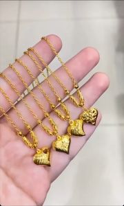 Kalung Set Emas Asli Kadar 70 16K: Variasi Rantai Liontin Love Polo Polos 2 Gram