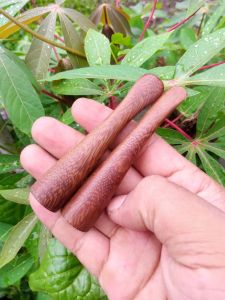 Pipa cangklong kayu gali kelor serat emas 8cm
