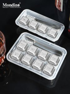 Food Grade Metal Ice Cubes 316 Stainless Steel Quick Freezing Whiskey Beer Chiller Kitchen Tools Ice Tray for Home Use