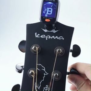 Chromatic Guitar Bass Violin Digital Clip-on Guitar Tuner Foldable Rotating Clip AROMA AT-101