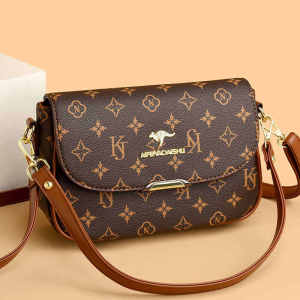 กระเป๋าสะพายข้างหนังแท้สไตล์ใหม่สำหรับคุณแม่วัยกลางคน กระเป๋าสี่เหลี่ยมเล็กแบบลำลอง กระเป๋าสะพายข้างแฟชั่นสำหรับผู้หญิง