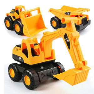 Excavator Toy Sliding Inertial Vehicle Crane Oversized Boy Engineering Vehicle Drop-Resistant Children Digging Sand Forklift Beach