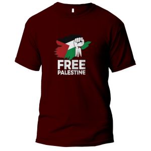 KAOS FREE PALESTINA KAOS OBLONG PRIA WANITA LENGAN PENDEK