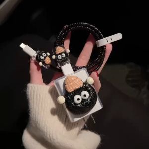 Oppo33W ✅OPPO 80w/67w/ 65W /30w vivo 33w vivo 18w vivo 44w ✅พร้อมส่ง✅ชุดแต่งสายชาร์จแอนดรอย 65W ลายการ์ตูน  เคสหัวชาร์จ ชุดถนอมสายชาร์จการ์ตูนน่ารักๆพร้อมส่งจากไทย 80w