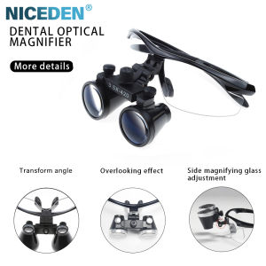 NICEDEN Dentistry 2.5X 3.5X  Binocular Magnifier Ultra-lightweight Headband Glasses Loupes Dental Surgical Optical Magnifying Glass for Dental Surgery Tools