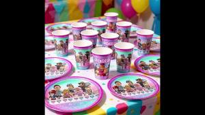 Roblox | Robloxed Creative Paper Plates Cups Tablecloth Napkins Combination Colorful for Event Birthday Party Favors Disposable Supplies