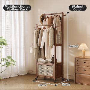ZHUSHANXIA | Easy Assemble Mobile Clothes Hanger