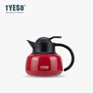 TYESO Pumpkin-Shaped Thermos Pot Stainless Steel Insulated Tea Infuser Hot Cold Water Kettle With Removable Infuser Home Tea Pot