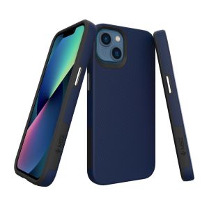 MSZ Case for iPhone 13 Triangle Collection Hybrid Case Dual Layered Shock Absorption and Anti-Fingerprint Rigid Texture / iPhone 13 Case / iPhone 13 Casing / iPhone 13 Cover