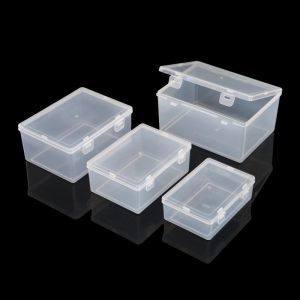 Thickened Transparent Double Buckle Hardware Tools Storage Box PP Screw Parts Accessories Universal Packaging Boxes