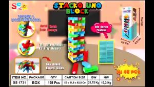 Mainan Anak Tower Stacko Mini / Mainan Keluarga / Mainan Balok Susun SS1731
