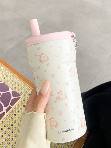 Cốc Nước Cách Nhiệt Dễ Thương 316 Cho Nữ Cốc Đựng Trà Cốc Đi Làm Cốc Có Van Chui Dung Tích 500ml Thời Gian Cách Nhiệt 10 Tiếng