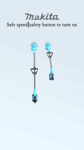 MAKITA Imported Cordless Electric Lawn Mower 78V Lithium Battery Mower Rechargeable Portable Outdoor Home Wireless Lawn Mower Yard Lawn Mowing With High Efficiency