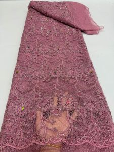 Luxury 2026 Water Soluble Lace Cord Guipure Fabric High Quality Knitted 5 Yards African Wedding Dress Fabric for Women Sew