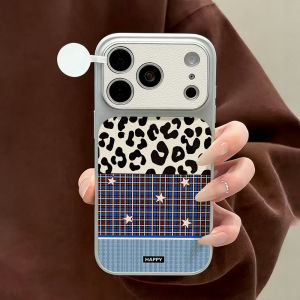 Ins Flower Case PU Leather Phone Case For iPhone 17 Pro Max 16 Pro 13 15 11 12 14 Shockproof Bumper Soft Fundas Cover