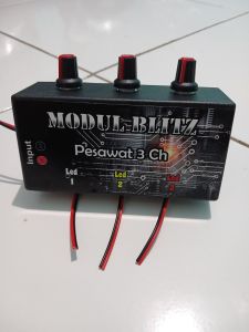 Modul blitz pesawat 3chanel untuk kendatlraan 12/24volt