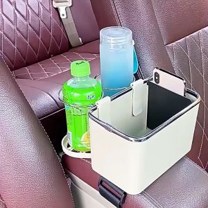 Hộp Lưu Trữ Đa Năng Có Khay Đựng Cốc Và Hộp Đựng Khăn Giấy Cho Xe Hơi Đồ Dùng Dụng Cụ Phụ Kiện Tiện Ích Cho Ô Tô Bán Tải