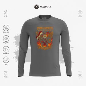 Madaha Kaos Baju Lengan Panjang Dry fit Jersey Olahraga Garuda Bhinneka Tunggal Ika