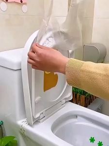 Toilet Seat Cover Toilet Lid for Bathroom Accessories Bowl Disposable Mat Protector Products Household Merchandises Home Garden
