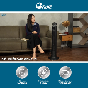 Máy sưởi gốm FujiE VH221 – Tạo ẩm phun sương điều khiển giọng nói tiếng Việt - Công suất 2200W