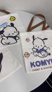 Canvas Bag New Pacha Dog Cute Cartoon Portable Large Capacity Canvas Bag Good-looking Student Class
