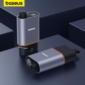 Baseus รถค้อนนิรภัยฉุกเฉิน 3 in 1 U-รูปเครื่องตัดเข็มขัดนิรภัย Window Breaker Escape พร้อมโคมไฟฉุกเฉินรถอุปกรณ์เสริม