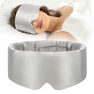 Adjustable Silk Sleep Mask for Side SleeperEye Mask Sleeping for Women Men 100% Pure Mulberry SilkSilk Eye Cover for Sleeping