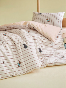 Boyang Home Textile | Dog Printed Cotton Bedding 3-Piece Set