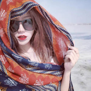 Khăn Choàng Lông Cừu Chống Nắng Cỡ Lớn Phong Cách Dân Tộc Cho Nữ Khăn Quàng Cổ Lông Cừu Đa Năng Cho Du Lịch Sa Mạc Và Lễ Hội Mùa Hè