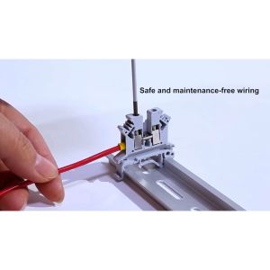 Domino tép UK-1.5N UK-3.0N UK-5.0N cầu nối dây điện lắp ghép bằng nhựa chống cháy