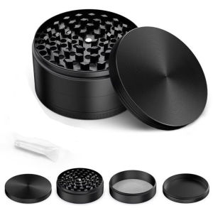 1.6/2/2.2in Metal Herb Grinder 4Layer Manual Tobacco Spice Mill Pepper Crusher Cigarette Raw Grass Grinder Smoking Accessories 