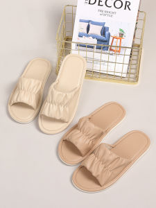 Leather Slippers Home Use Indoor Anti-Slip Flat Bottom Ladies And Gentlemen Comfortable Footwear No Odor Summer Season Couple