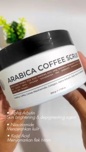 D'SAVIOR Arabica Coffee Scrub 100g | Body Scrub untuk Mencerahkan Kulit & Mengurangi Bekas Luka