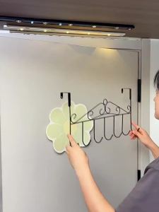 Scandinavian Over The Door No-Drill Hanging Organizer