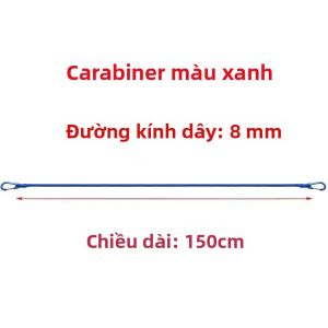Dây Thun Chịu Lực Nặng 8mm 7 Loại Dây Thun Có Móc Đi Bộ Đường Dài Dây Đóng Gói Hành Lý Phụ Kiện Cắm Trại Dụng Cụ Ngoài Trời