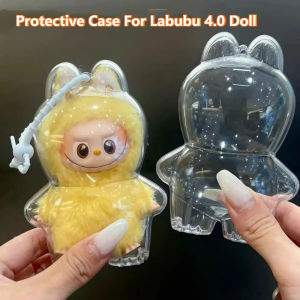 NEW Transparent Protective Case for Labubu 4.0 Pin for Love Series Plush Doll Dust Cover Storage Box for LABUBU Doll Accessories