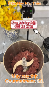 Máy xay thịt rau củ Gourmetmamxx 12L 1600W - động cơ khỏe 9830 - thích hợp kinh doanh nhỏ