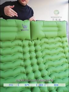 Ultra-Light Inflatable Sleeping Pad with Built-In Foot Pump Durable Compact Waterproof Camping Air Mattress for Camping Hiking